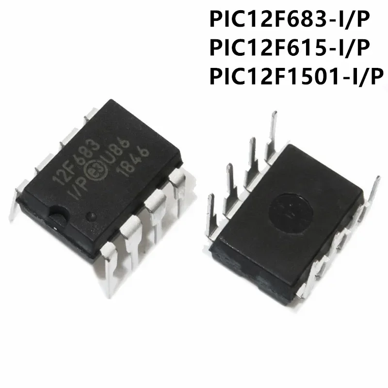 

5 шт. PIC12F683-I/P PIC12F683 12F683 DIP-8 PIC12F615-I/P PIC12F615 12F615 PIC12F1501-I/P PIC12F1501 12F1501 новый и оригинальный