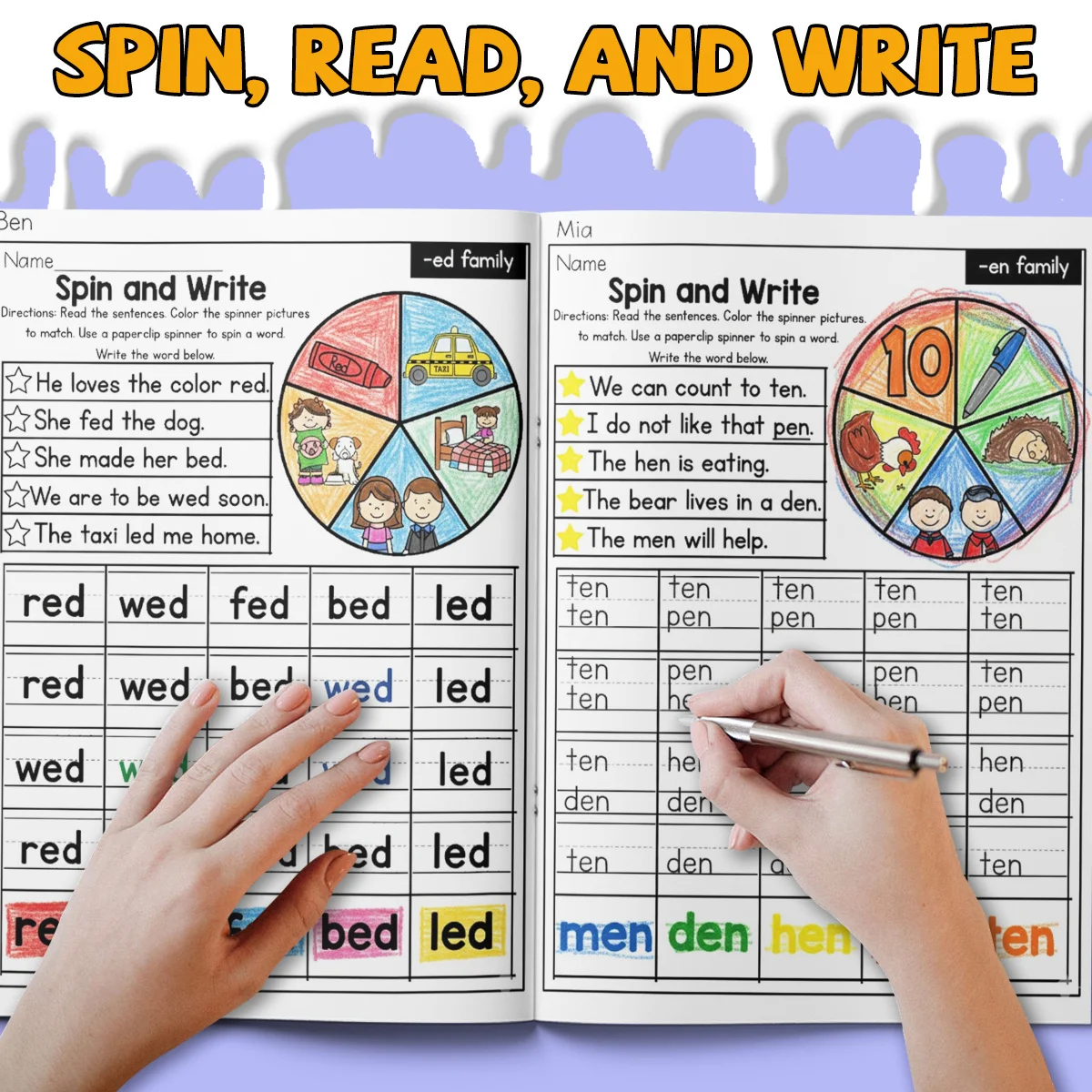Interesting CVC vocabulary family activities to cultivate spelling, reading, and writing skills