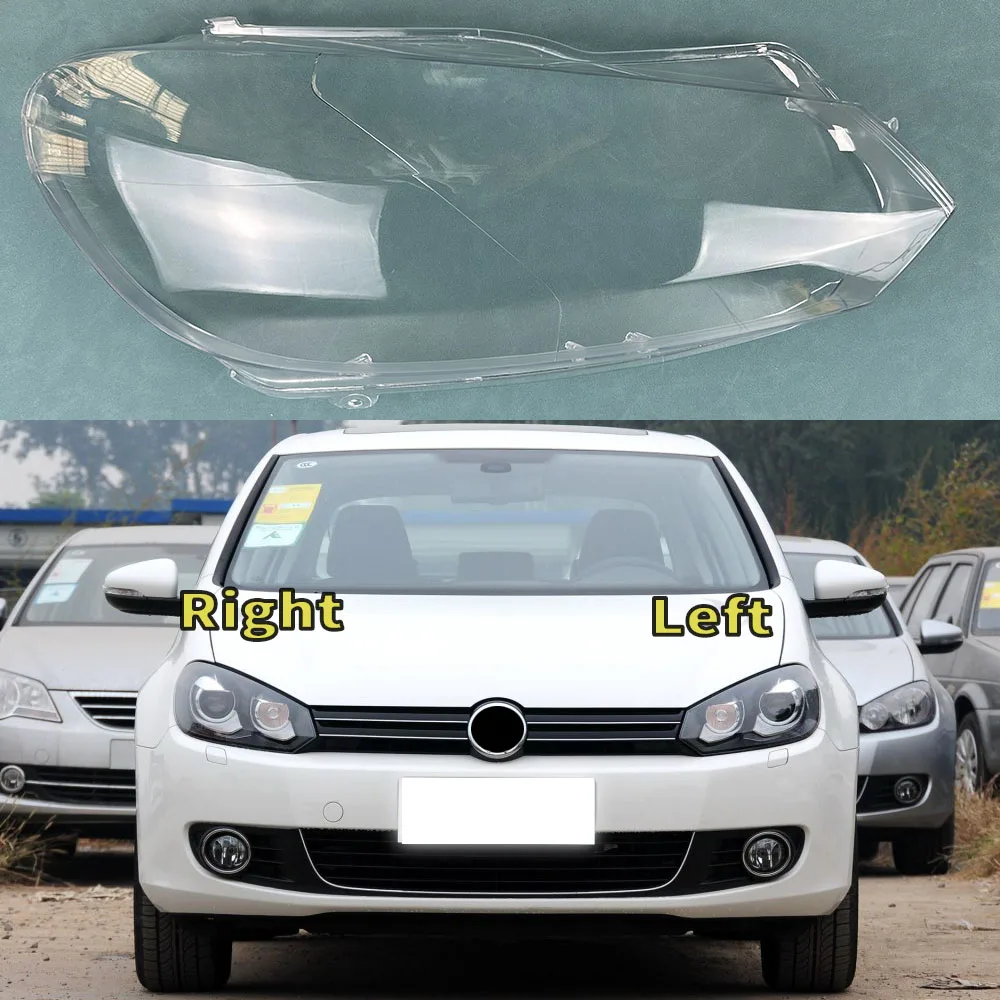 

For Volkswagen VW Golf 6 Xenon GTI 2010-2013 High Car Headlight Cover Lampcover Lampshade Lamp Glass Lens Case Auto Light Caps