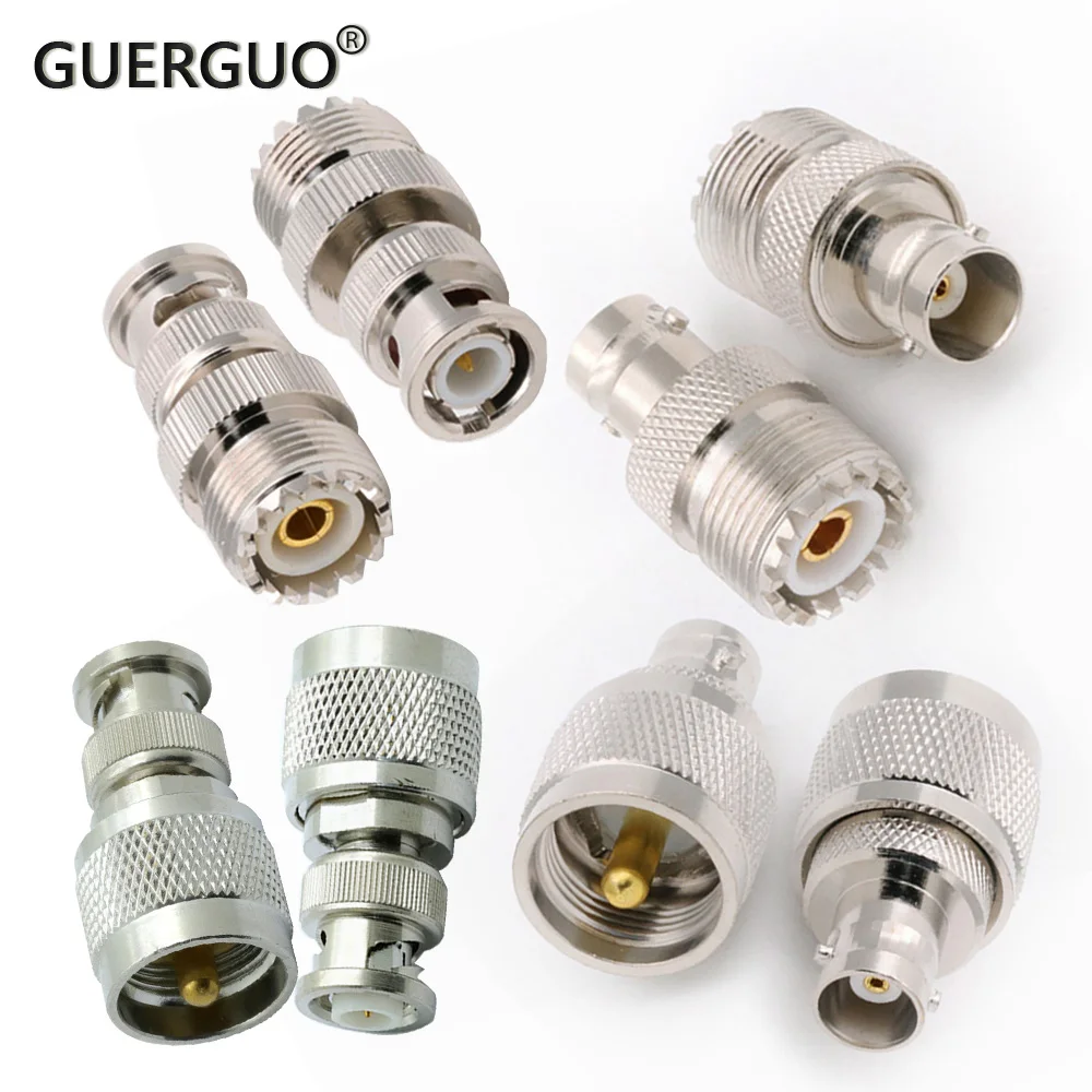 1PC Connector UHF SO239 Female PL259 Male to BNC Male Female RF Coaxial Coax Connector Adapter  Test Converter