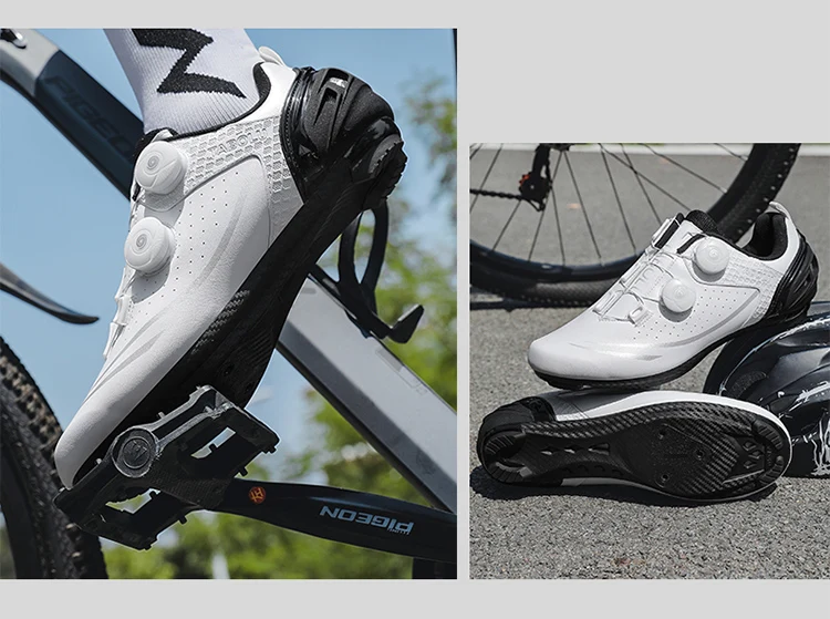 Unisex-Fahrradschuhe, atmungsaktive SPD-Rennradschuhe, professionelle MTB-Mountainbike-Schuhe, locklose Trainings-Fahrradschuhe – Detail 24