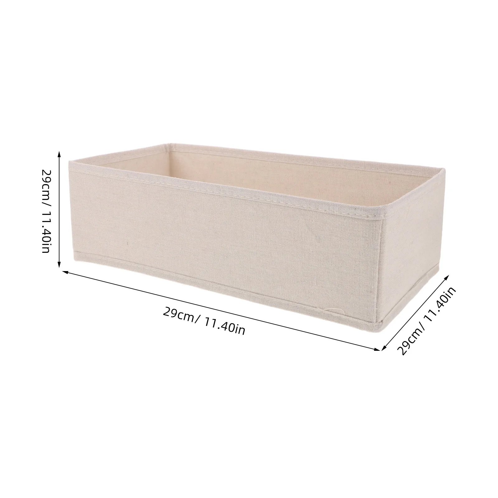 Pojemnik do przechowywania z dużym pojemnikiem, składany, z bawełny i lnu, organizer do szuflady na ubrania, organizer na koszulki, organizer na bieliznę, pojemnik do szafy.