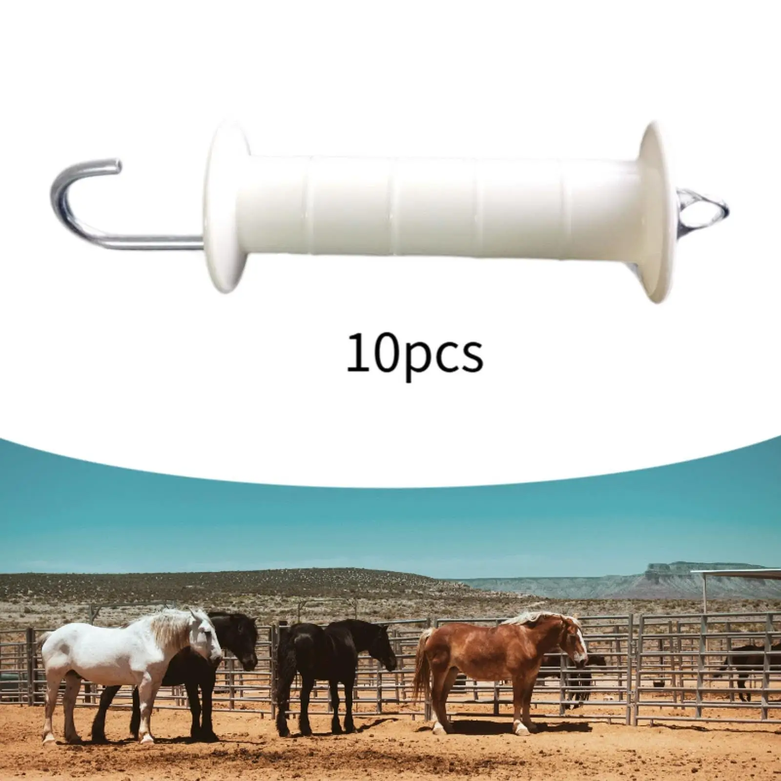 

10 шт. изолированные ручки для забора, износостойкие, сверхмощные