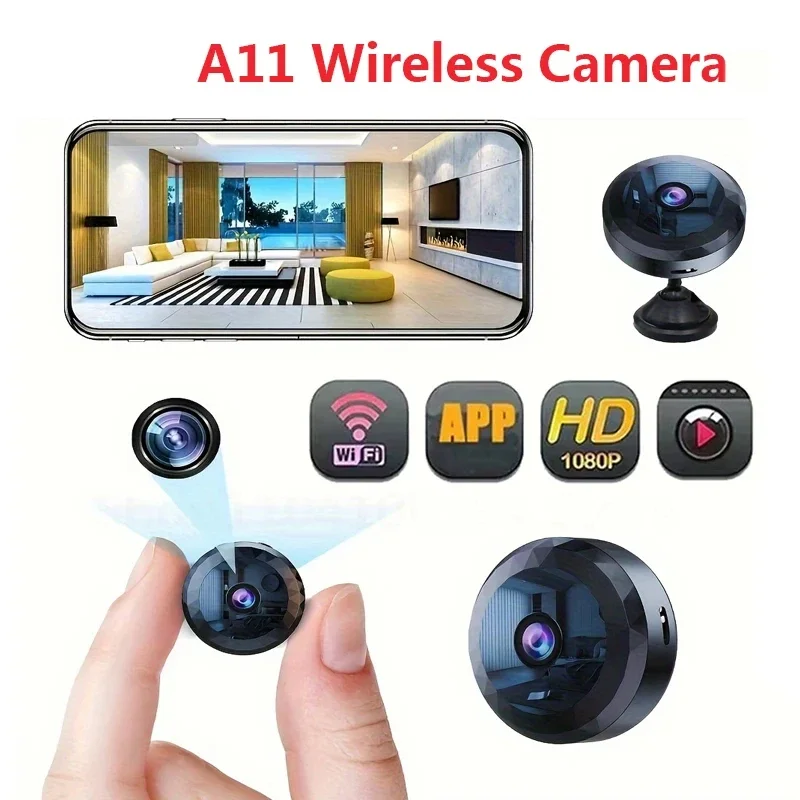 A11 HD Camera Mini 1080P Wireless WiFi Monitoring Video Security Camera Rechargeable Battery Motion Detection Camcorders