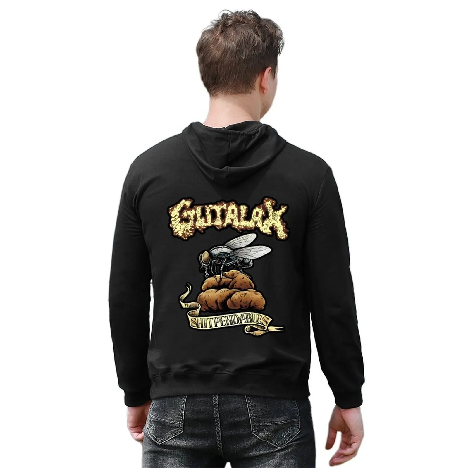 Gutalax Hoodie hooded shirt fashion men men's sweat-shirt set men clothing hoodie man