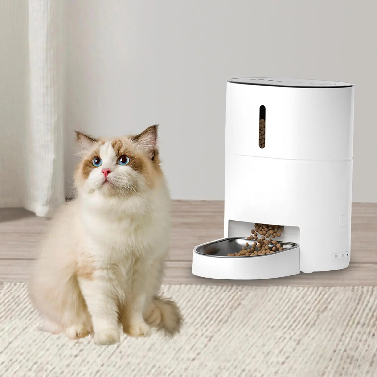 

Automatic Cat Feeder Keep Fresh and Dry 4L Timed Pet Feeder for Pet Dry Food