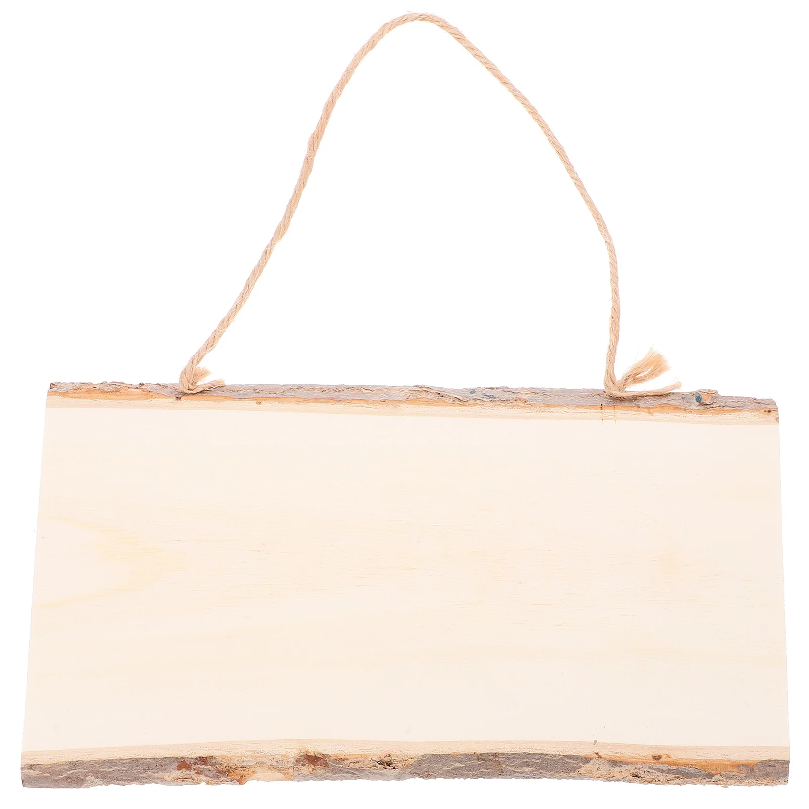 Tablero colgante de madera DIY, tablero colgante en blanco, tablero colgante de exhibición de dibujo, tablero de mensajes colgante de madera (10x25cm), 2 uds.