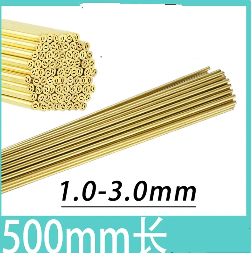 for WEDM Drilling Machine EDM Drilling Brass Electrode Tube multihole 1.0 -3.0*500mm