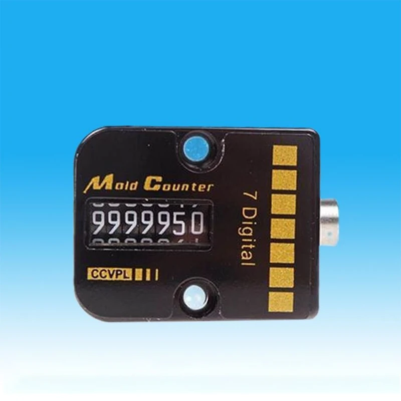 Upgraded Mold Counter High Accuracy Mold Counting 7 Digit Automatic Memory Mold 0-9999999 Mechanical Counting Portable