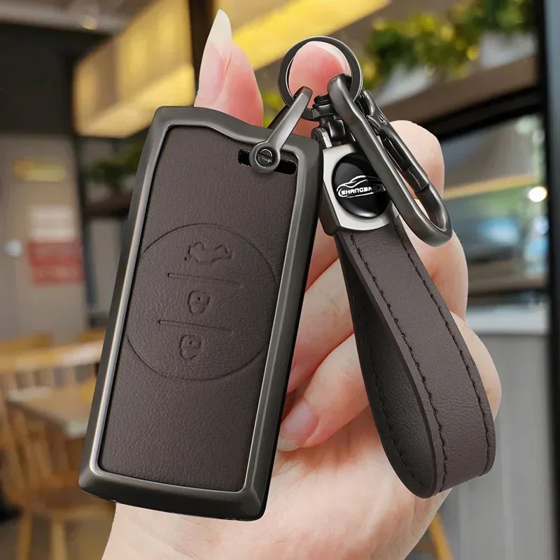 

3buttons Car Key Cover Case Shell For Chery Tiggo8 Arrizo 5 Pro Gx 5x EQ7 Chery Tiggo 7Pro 2020 Accessories Car Styling Keychain