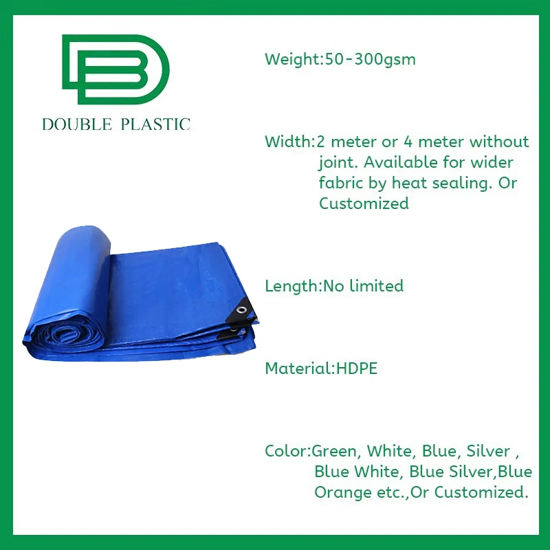 100% Virgin Heavy Duty Anti UV Waterproof Truck Cover PE Tarpaulin for Transportation Water Resistant PE Tarpaulin for Sale