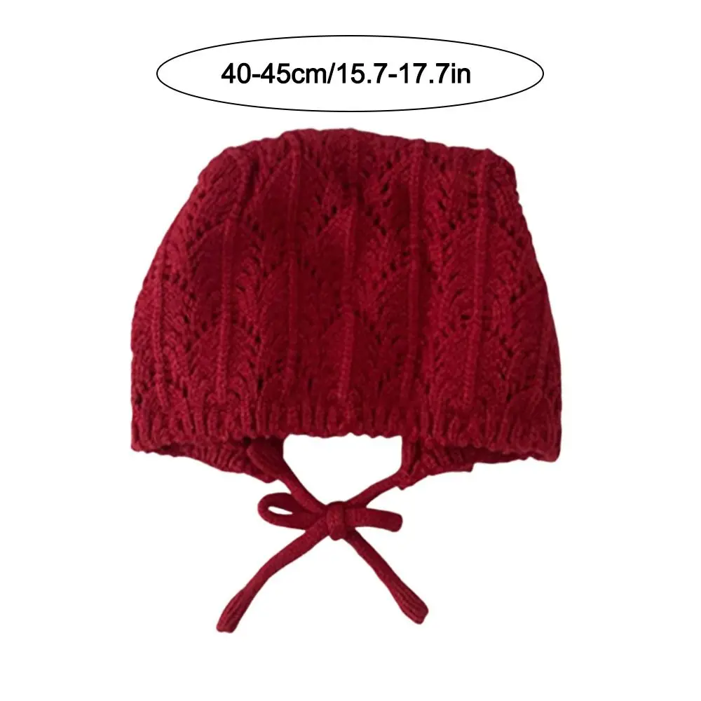 Cappelli lavorati a maglia per bambini con design floreale carino Cappello caldo fatto a mano all'uncinetto in cotone Cappelli genitore-figlio Autunno Inverno