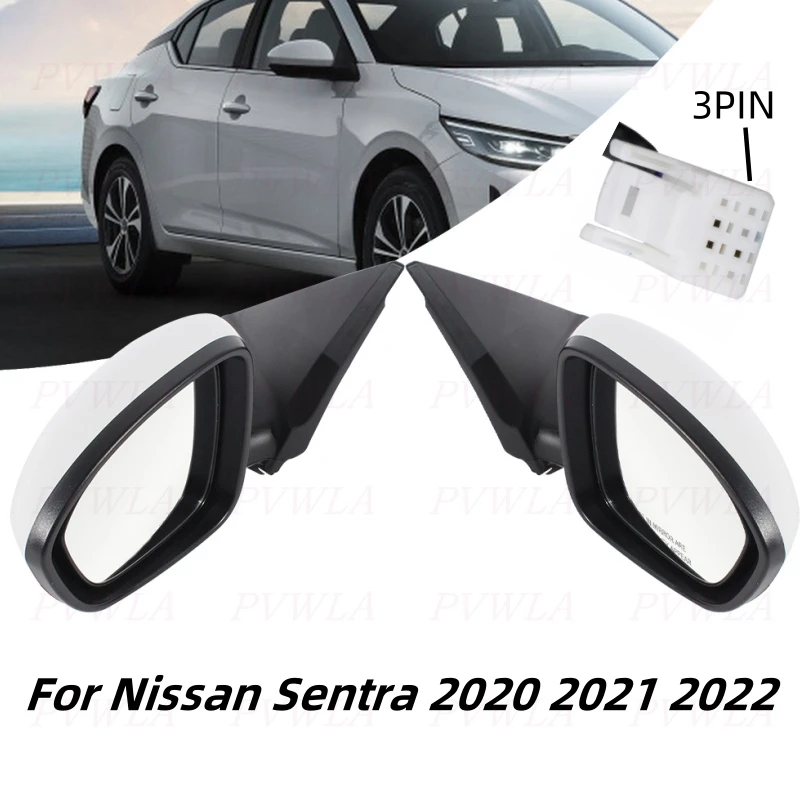 

3Pins Pearl White Painted Rear Mirror Assembly For Nissan Sentra 2020 2021 2022 Car Accessories 963026LB0A 963016LB0A