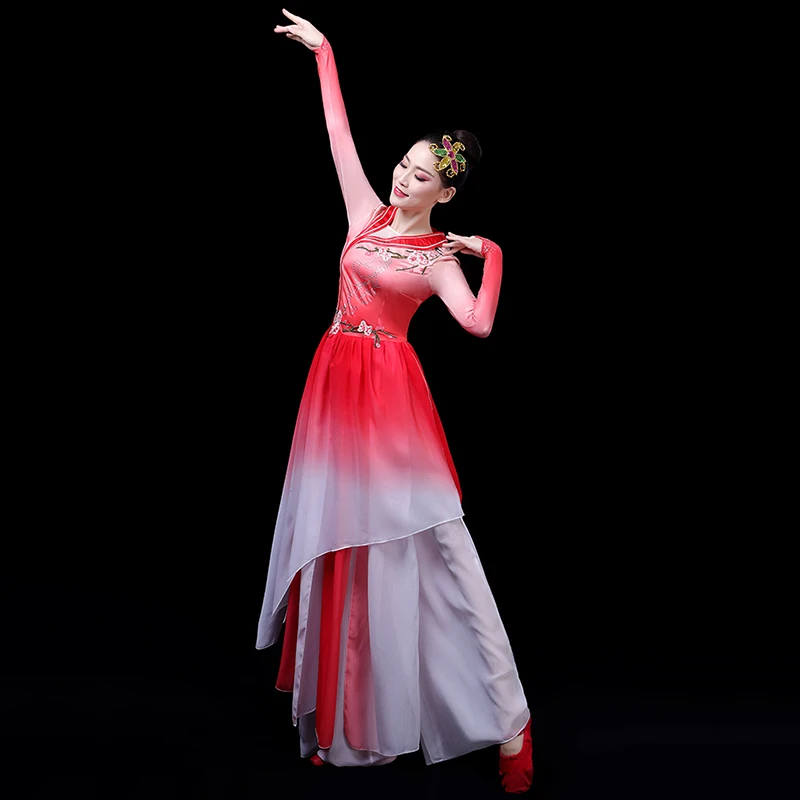 Vêtements de danse chinoise dans la robe de spectacle de lanterne classique pour femmes, ensemble de style chinois, nouveau