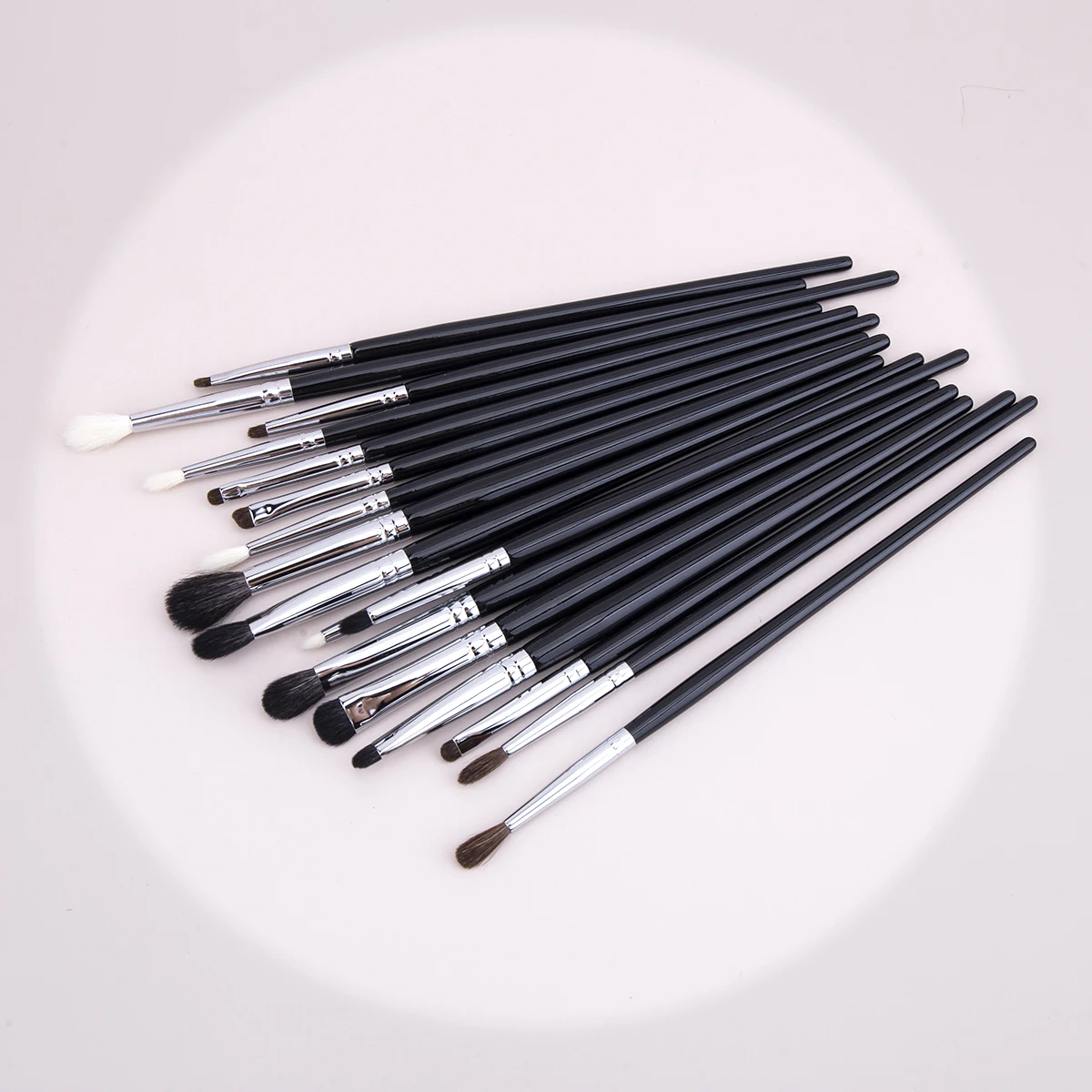 17pc Professional Eyeshadow Crease Blending Smudge Makeup Brush Set High-quality Copper Tube&horsehair&goat Hair Eye Makeup Tool