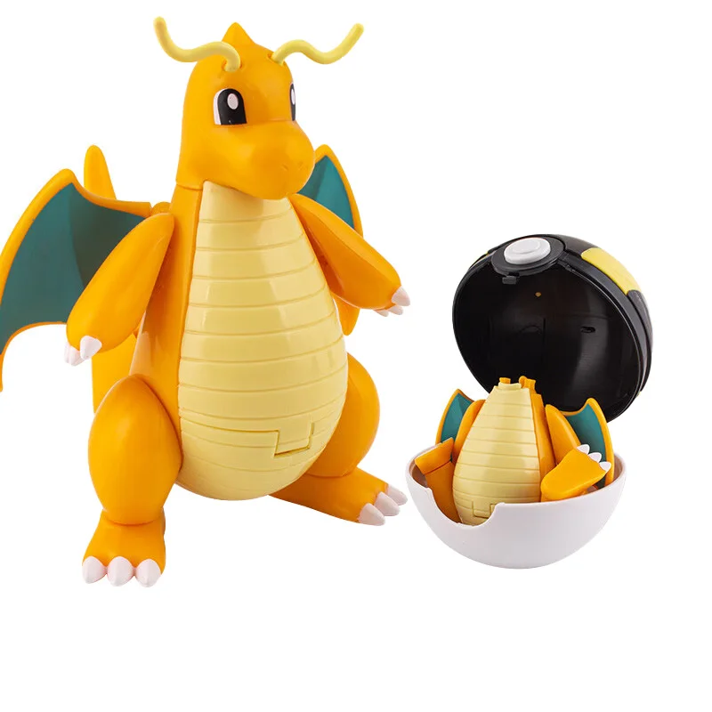 Pokemon Figures Toys Anime Action Pikachu Dragonite Gengar Mew Snorlax Gyarados Lapras Poke ball Pokeball Lunala Children Gift