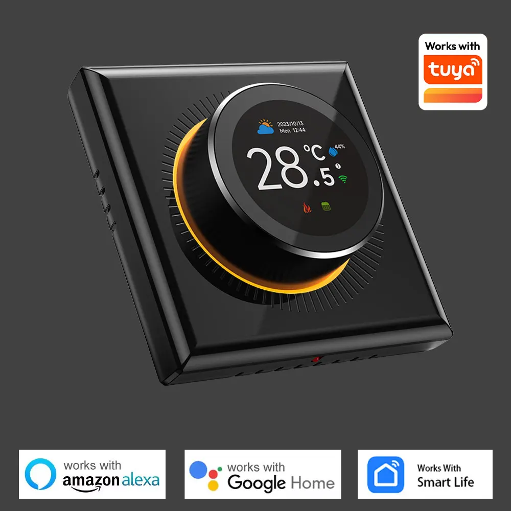 WiFi Smart Knob Thermostat Floor Heating Water Gas Boiler Home Room Programmable Temperature Controller Tuya Alexa Google Home