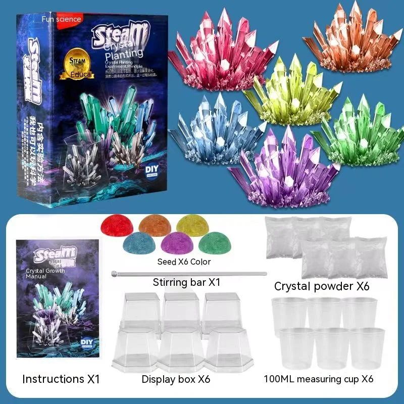 Technology Toy Crystal Planting DIY Scientific Experiment Set Fun Parent-child Communication Chemical Crystallization Principles