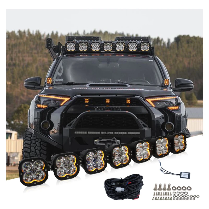 

Off Road Led 4x4 UTV Roof Mount Offroad UTV Linkable Modular Kit Led Light Bar With DRL