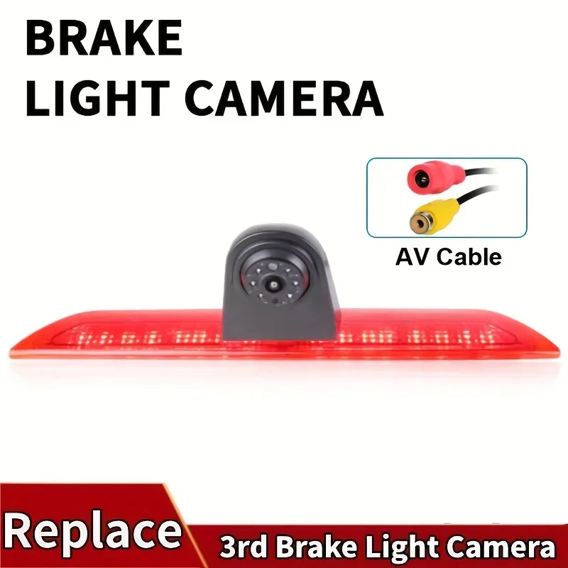 3rd Brake Light Camera for Ford Transit Van 150 250 350 2014-2018 - Rear View Backup Camera with Night Vision, Easy Installation