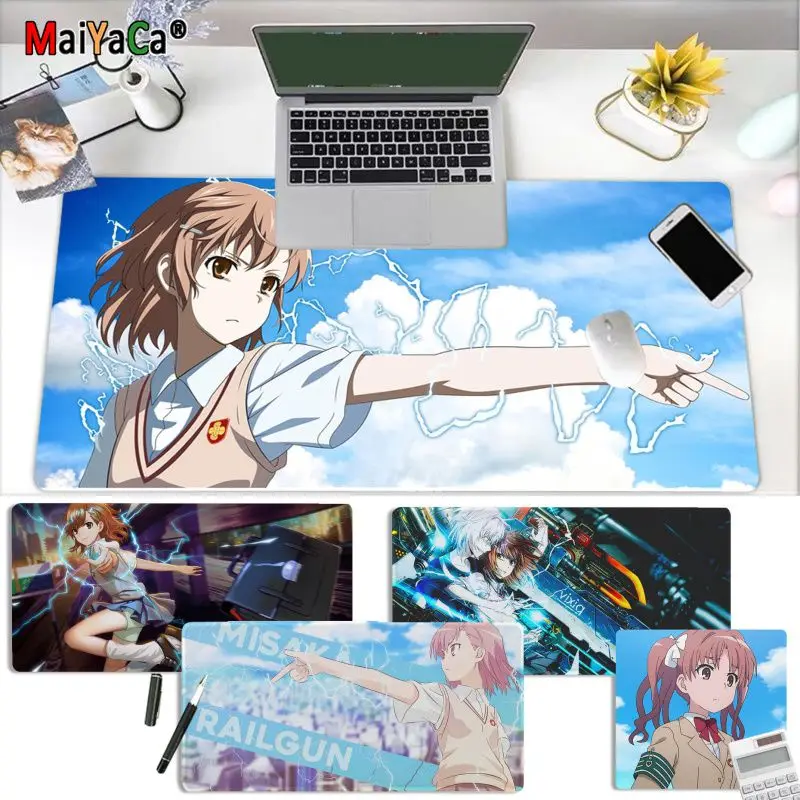 

Anime A Certain Scientific Railgun Mousepad Boy Pad Laptop Gaming Mice Mousepad Size for Game Keyboard Pad for Gamer