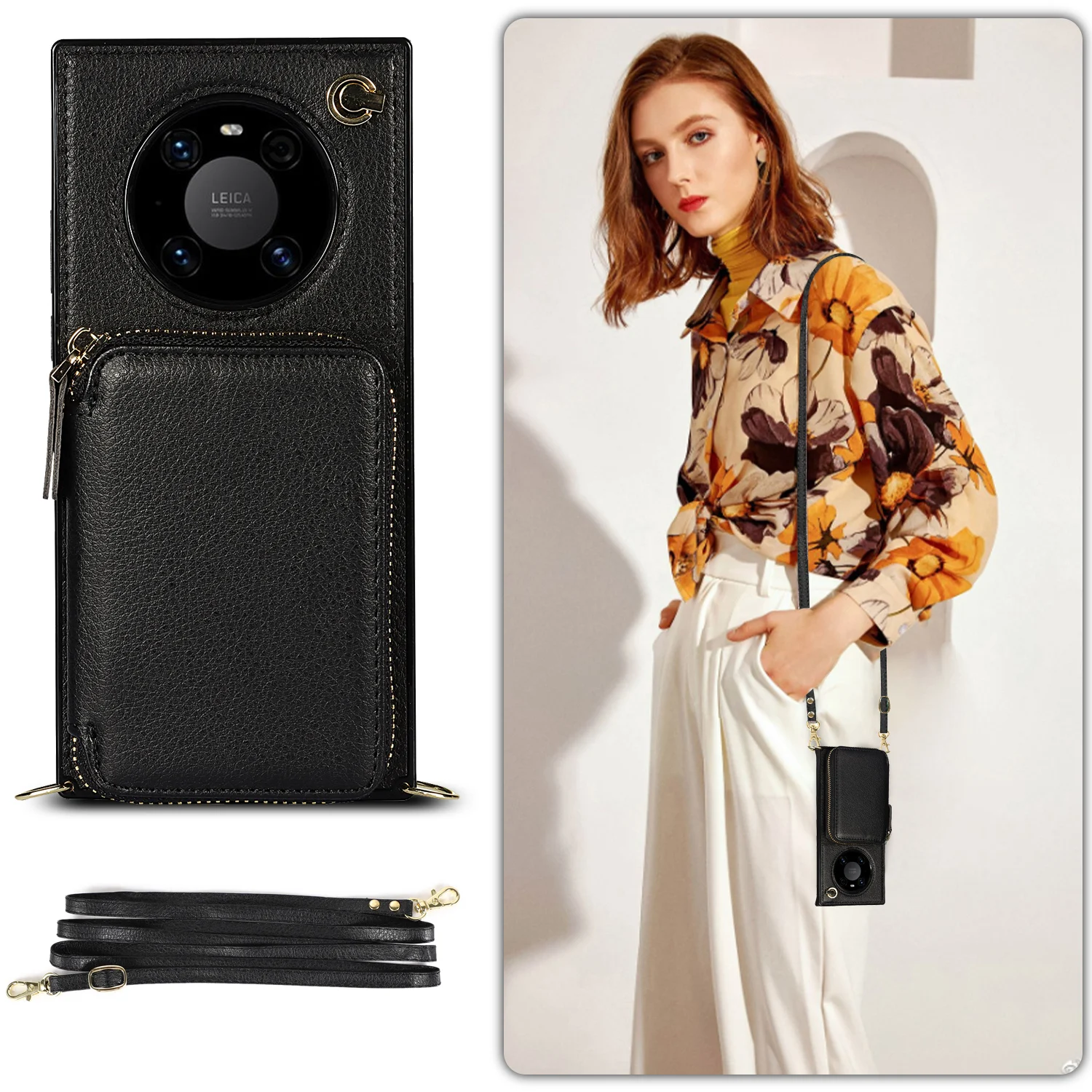 حافظة لهاتف هواوي P30 P40 Pro Plus Lite Mate 40 30 20 Pro Lite حقيبة ظهر فاخرة من نوع الهاتف المحمول