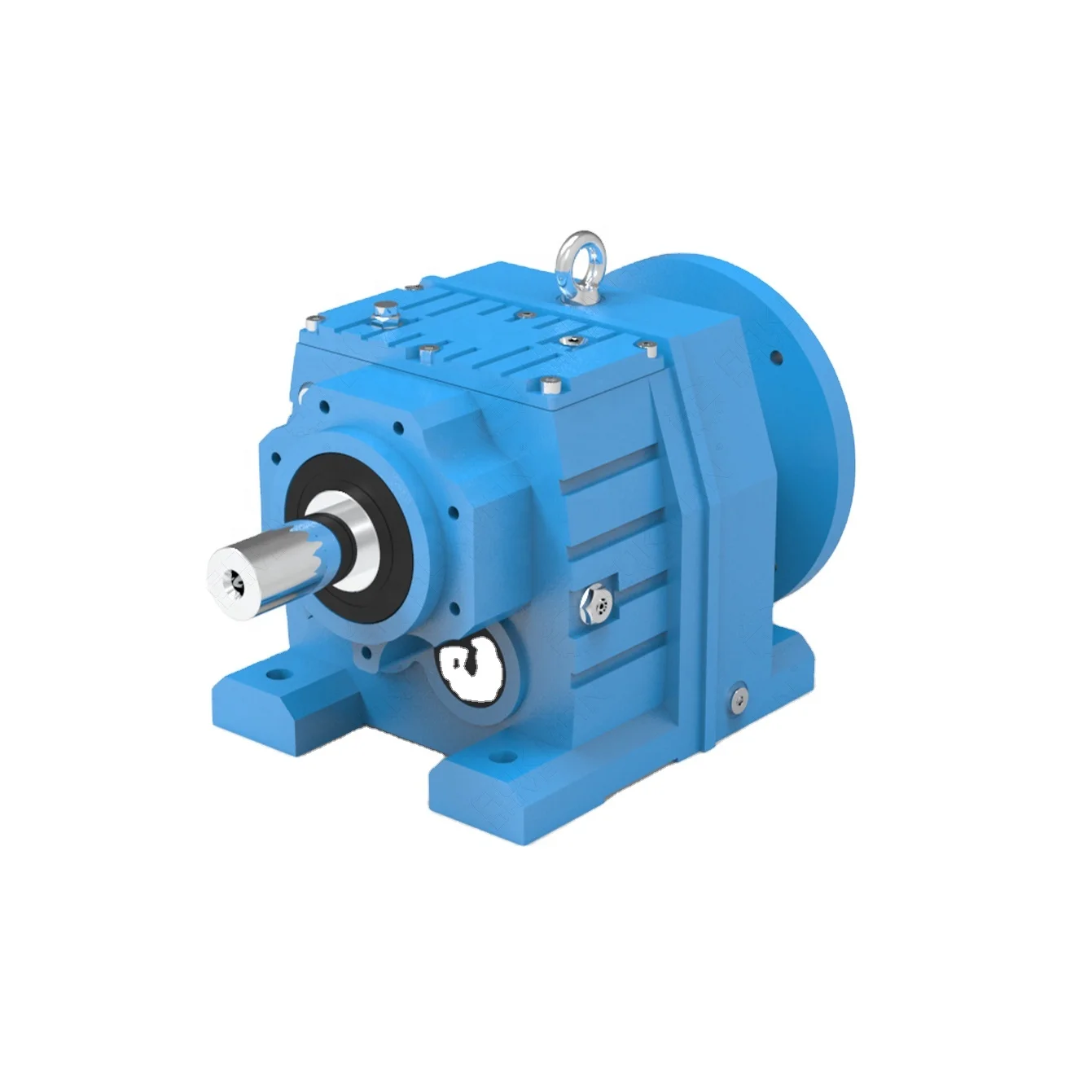 Flange Mounted 8000N.m R Series speed reducer High Torque Gear Box Motor for Concrete Mixer