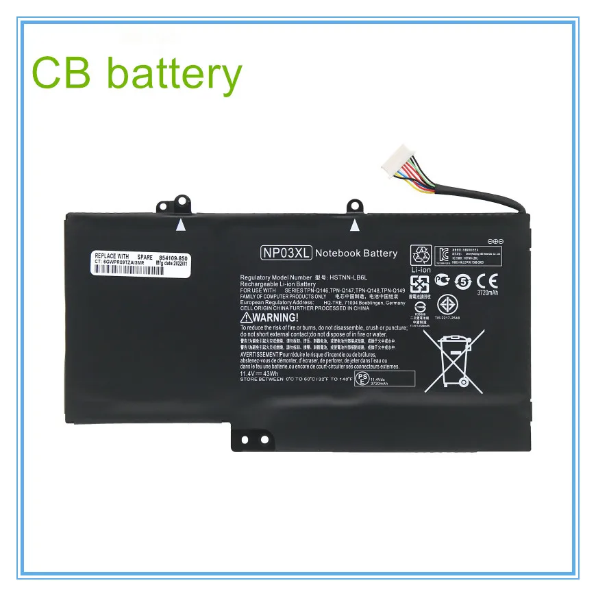 

NP03XL Laptop battery For X360 13-A010DX 13-A000 15-u010dx u011dx u110dx u111dx u170ca