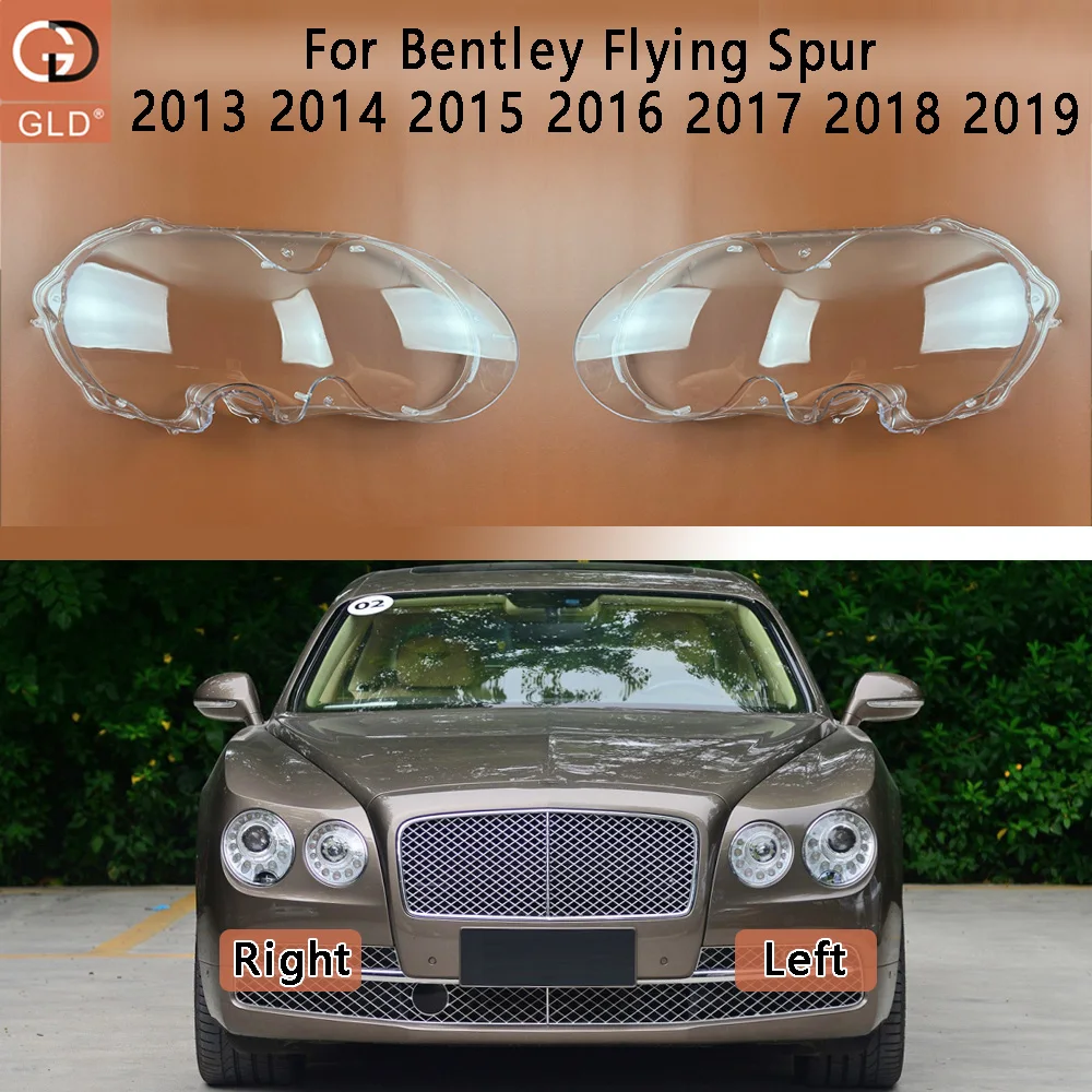 For Bentley Flying Spur 2013 2014 2015 2016 2017 2018 2019 Headlamps Plastic Cover Lampshade Headlight Shade Headlamp Shell