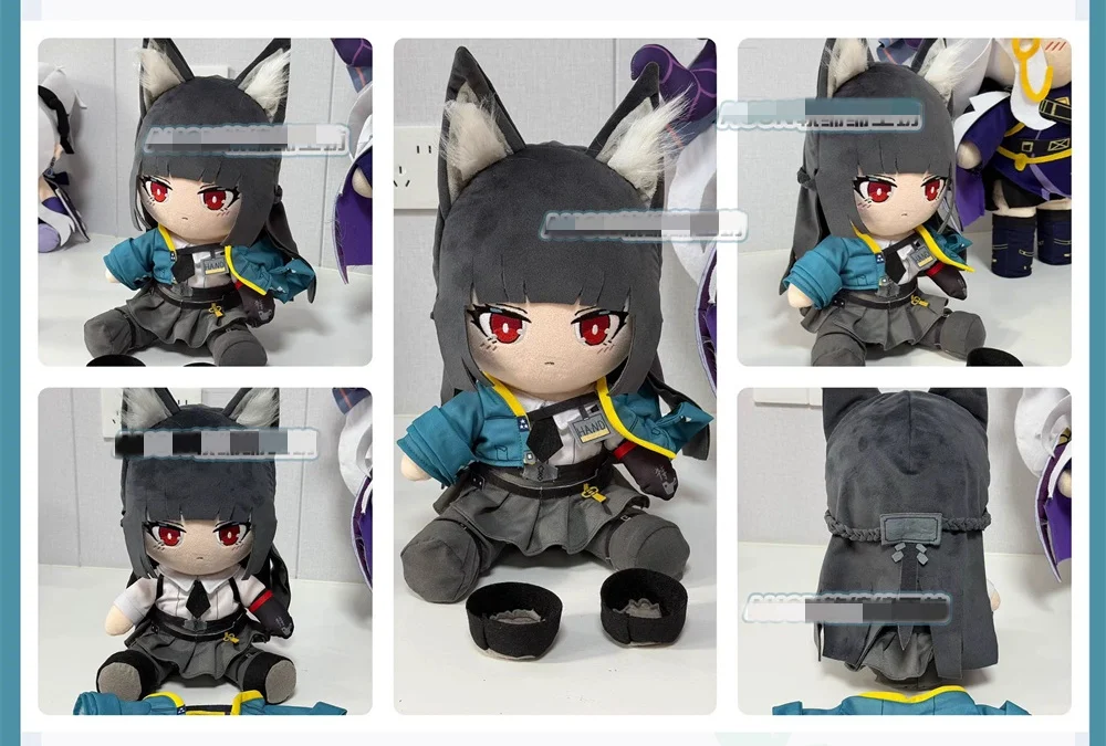 Plushie Game ZZZ Zenless Zone Zero Hoshimi Miyabi 30Cm Mainan Boneka Duduk Tubuh Pakaian Kostum Cosplay Hadiah Anak-anak Lucu