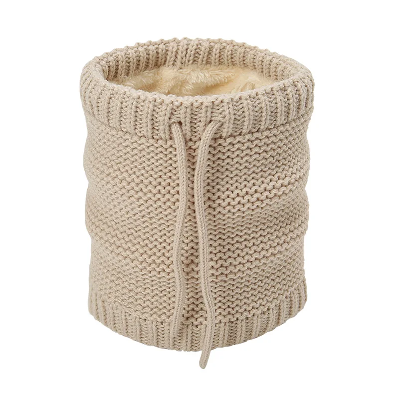 

Новинка осени и зимы 2025 года, термошнурок, искусственный воротник, вязаная шерстяная защита шеи, плюс бархатный термошарф