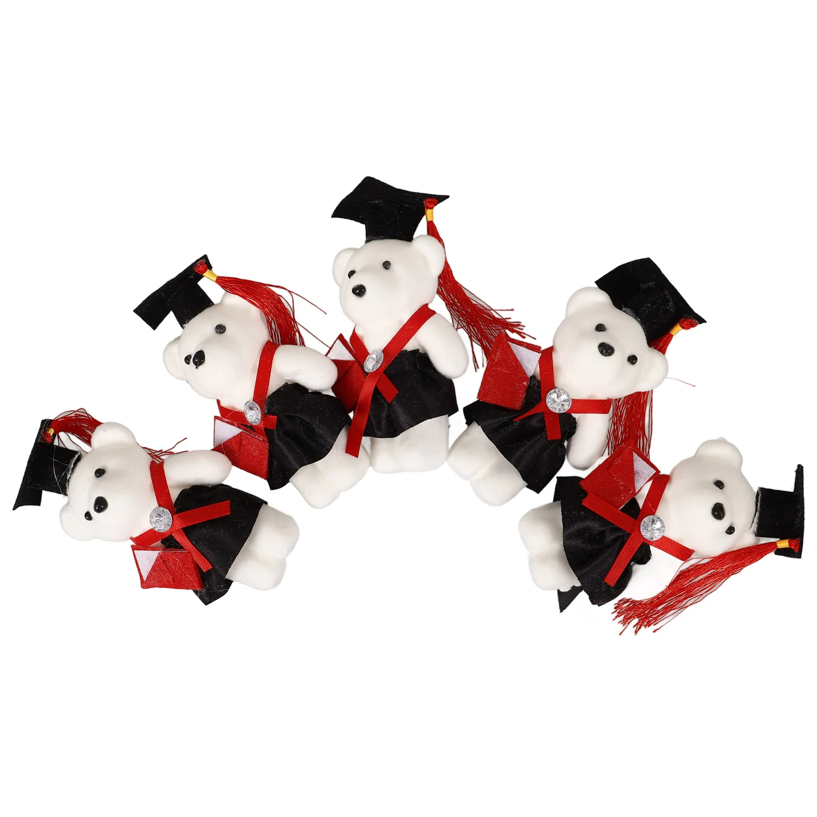 

5 Pcs Ornaments Graduation Season Dr Bear Decorations Craft Key Chain Bouquet Bears Baby Boy