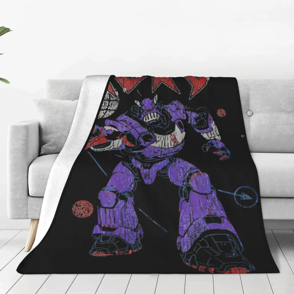 Emperor Zurg Retro Metal Blanket Soft Warm Aesthetic Plush Throw Blanket For Living Room Camping Flannel Bedspread Bed Cover