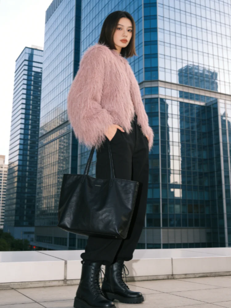 

Women Tassel Short Coats Fashion Round Neck Long Sleeve Female Jackets 2026 Spring Autumn Elegant Ladies New In Outerwears