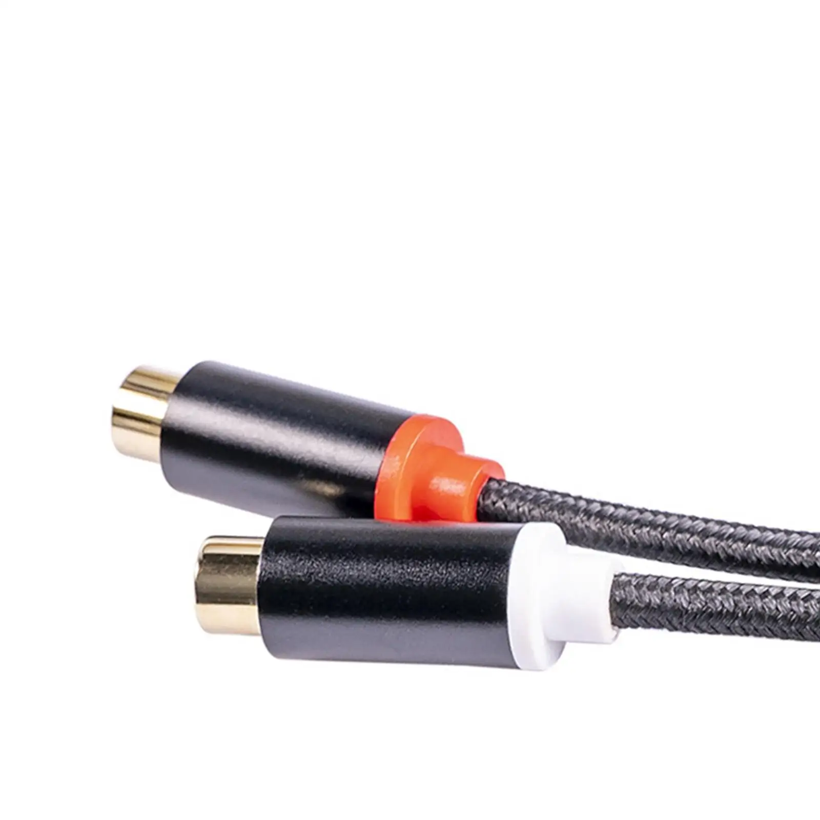 Stereo Audio Cable 3.5mm Male to 2 RCA Female Y Adapter AUX Cord for Computer Speaker Guitar Amp Headphone 12 Inch
