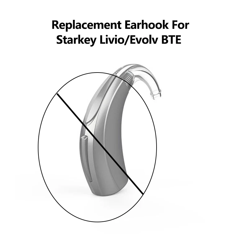 Starkey Livio/Evolv BTE  Earhook, only include earhook,and no hearing aid,replacement earhook for starkey hearing aids