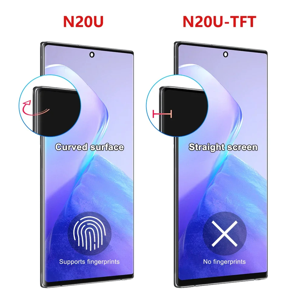 TFT Note 20 Ultra 4G Display für Samsung Galaxy Note 20 Ultra 5G LCD Display N986B Touch Screen Ersatz montage mit Rahmen