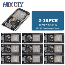 Placa de desarrollo ESP32 de 1-10 piezas, módulo WiFi Bluetooth, consumo de energía ultrabajo, doble núcleo, TYPE-C, CP2102/CH340, ESP32-WROOM, 32D