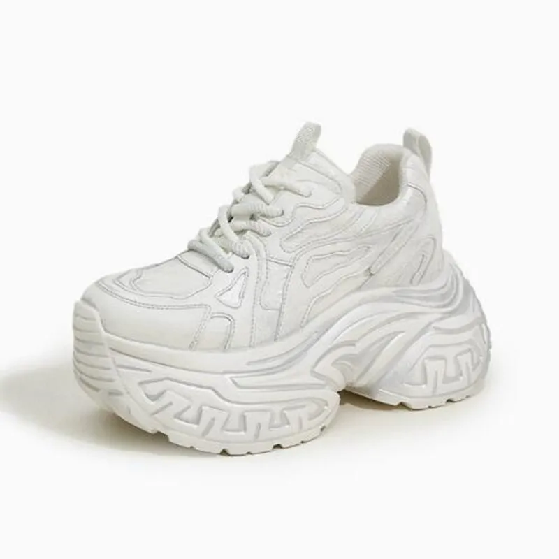 

Женские кроссовки на толстой подошве 9 см в стиле Dad Shoes 2026: универсальные, на платформе, с эффектом потертости, ретро, повседневные, с внутренней танкеткой для увеличения роста