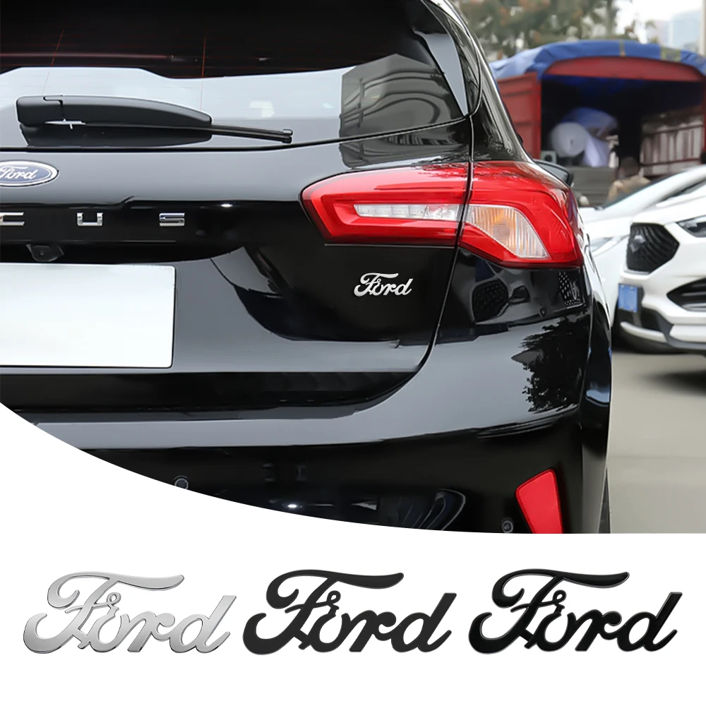 Car Decor 3D ABS/Metal Car Letter Rear Bumper Trunk Decals Emblem Sticker For Ford ST Focus Mk2 3 4 Edition Fusion ST Decoration