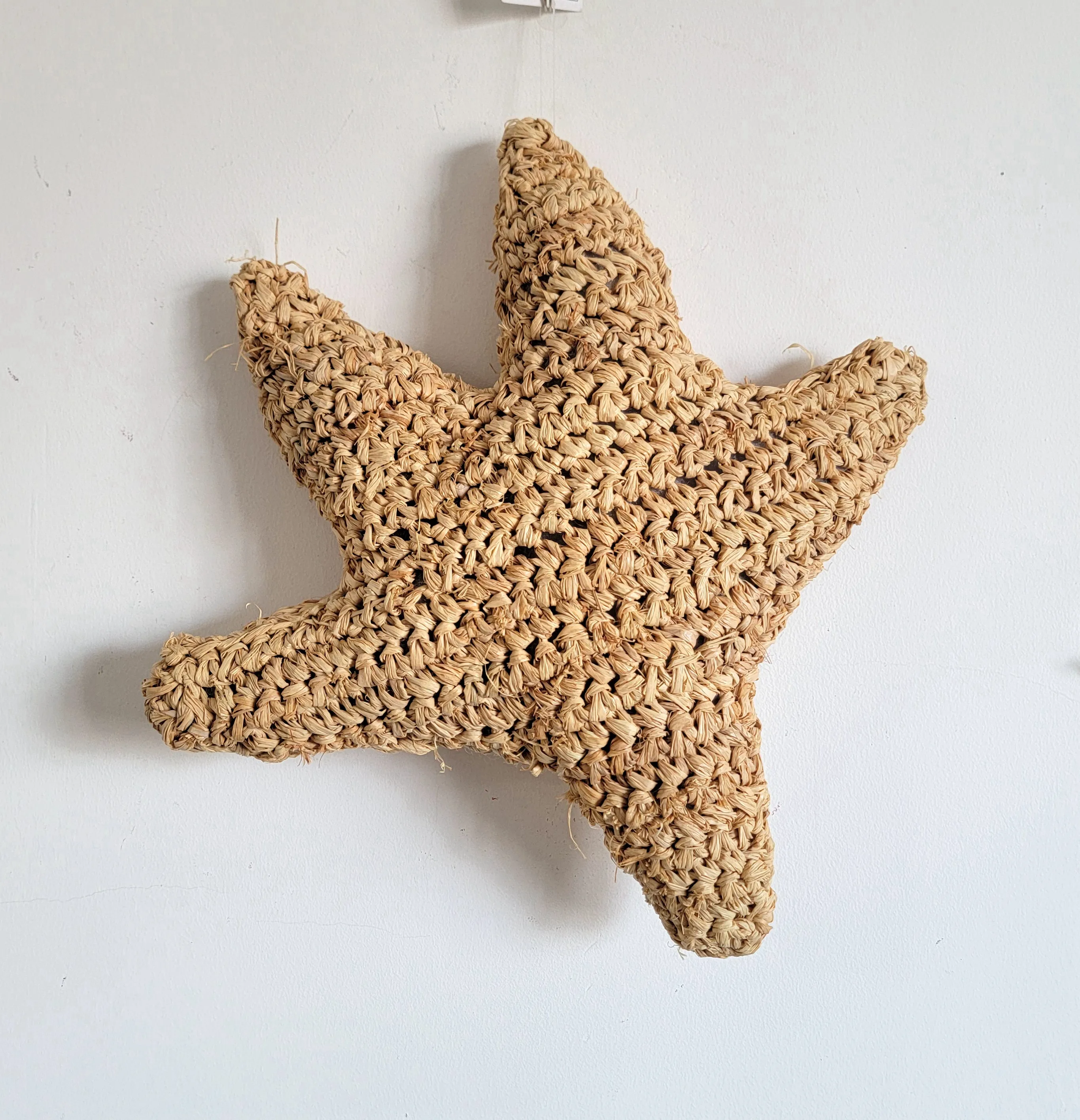 Natural Fiber weaving Pillow-cushion-seastar shape-BOHO