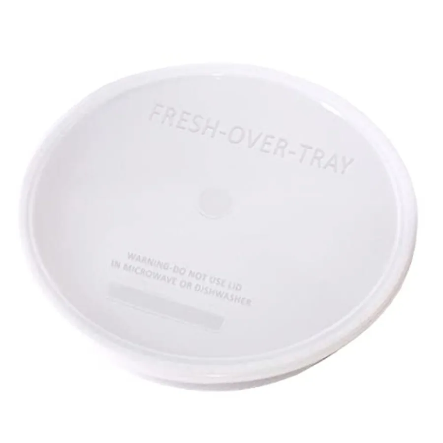 Piatto divisorio alto con coperchio rosso