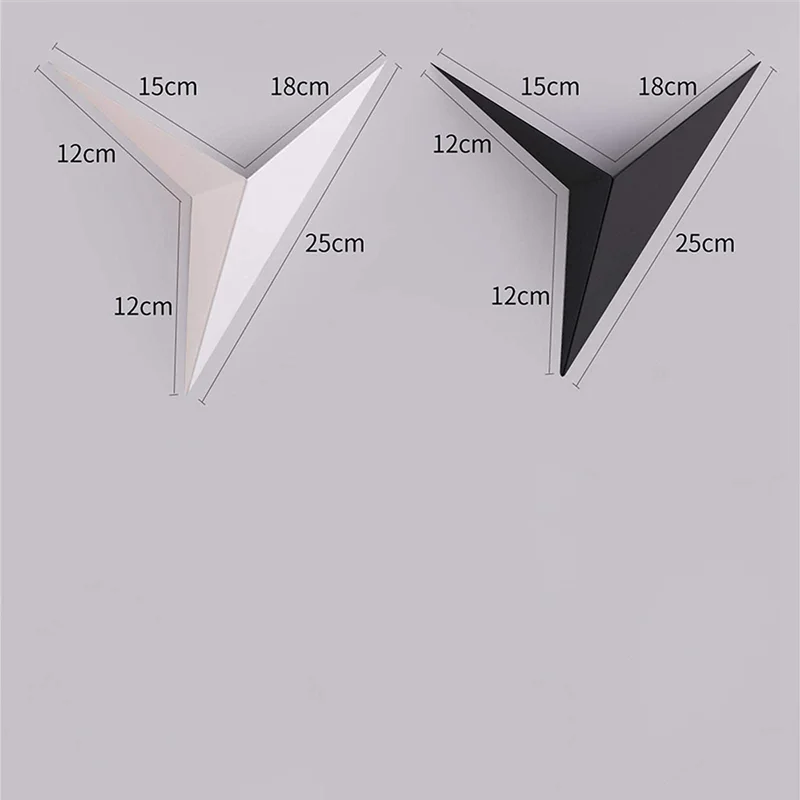 ABUL-Lampade da parete a LED moderne e minimaliste a forma di triangolo Lampade da parete per interni in stile nordico Luci del soggiorno Luce semplice