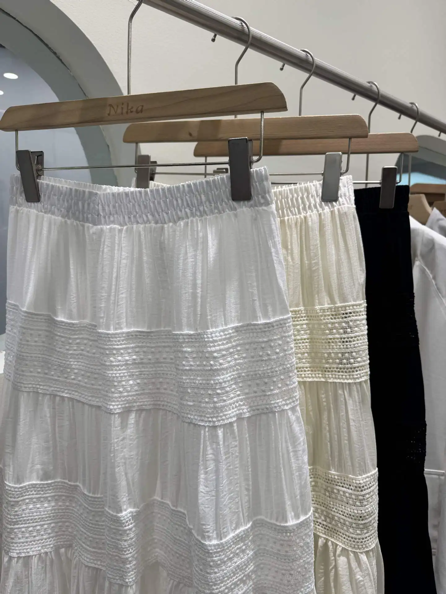 The first fairy skirt in the spring of 2026  atmosphere of  lace cake skirt is full of medium and long women