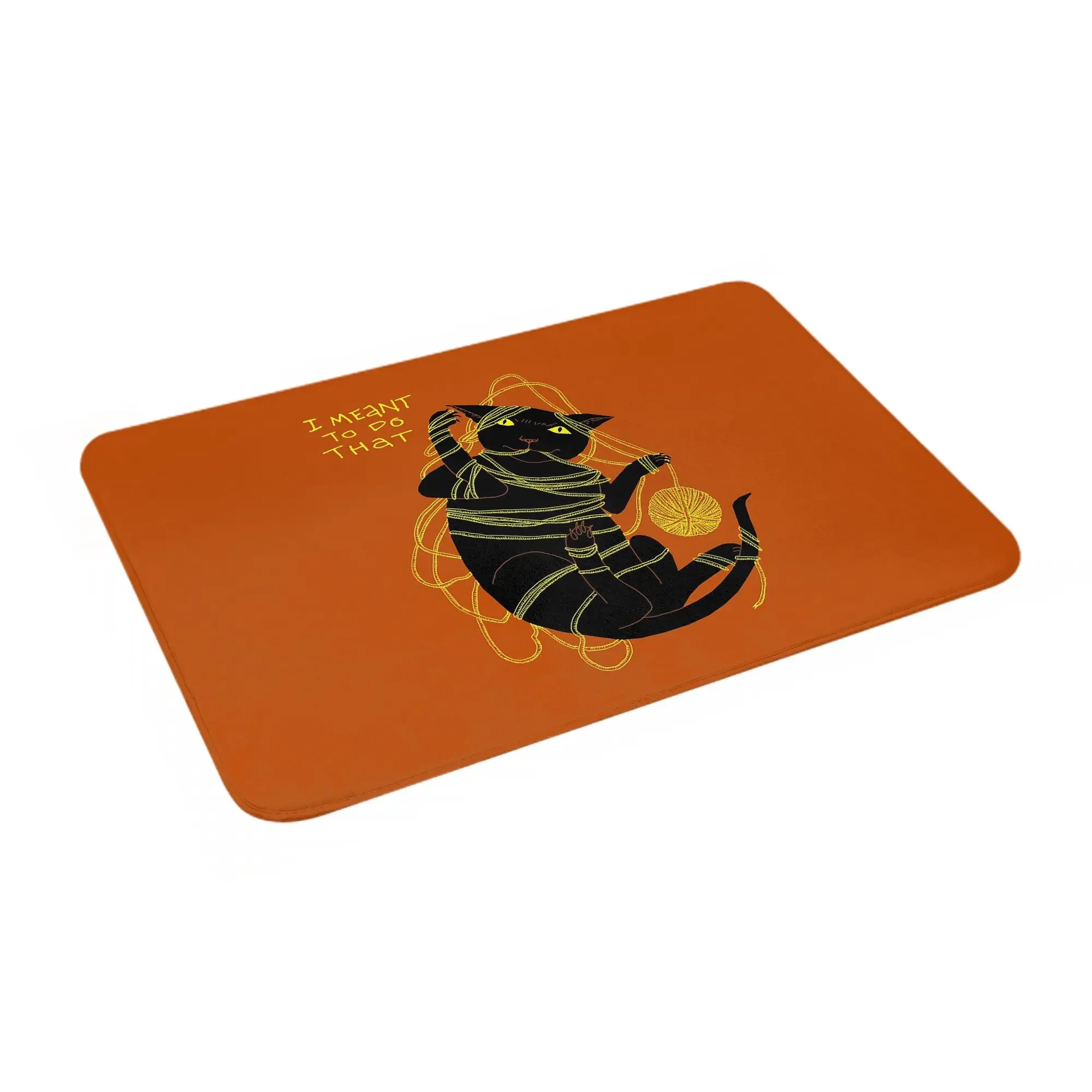 Crafty Cat Meant to do That Anti-slip Doormat Floor Mat Washable Carpet Rug for Kitchen Entrance Home Balcony Footpad Mats