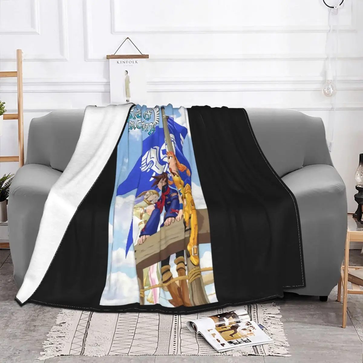 Skies Di Arcadia Legends Eternal Harajuku Streetwear Men Gamer Unisex Tutte L Children New Brand Winter Throw Blanket