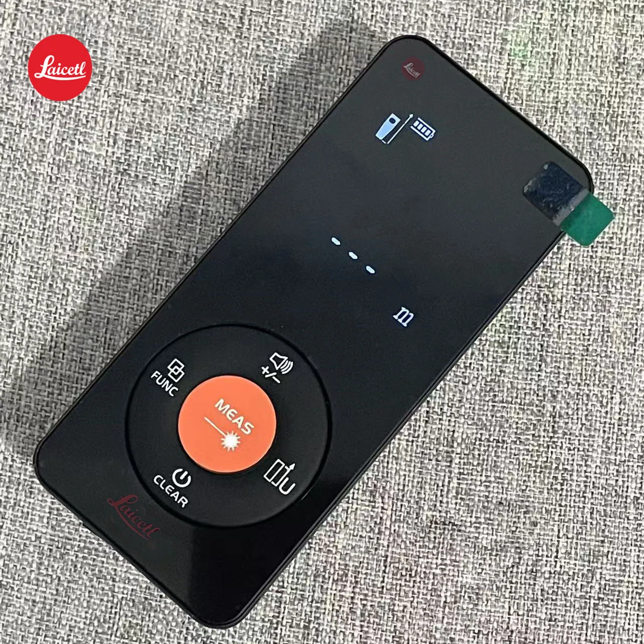 جهاز قياس المسافة بالليزر Laicetl مع شاشة عرض للجسم - قابل لإعادة الشحن عبر USB، قياس سريع، أداة قياس داخلية، تصميم أداة حديثة