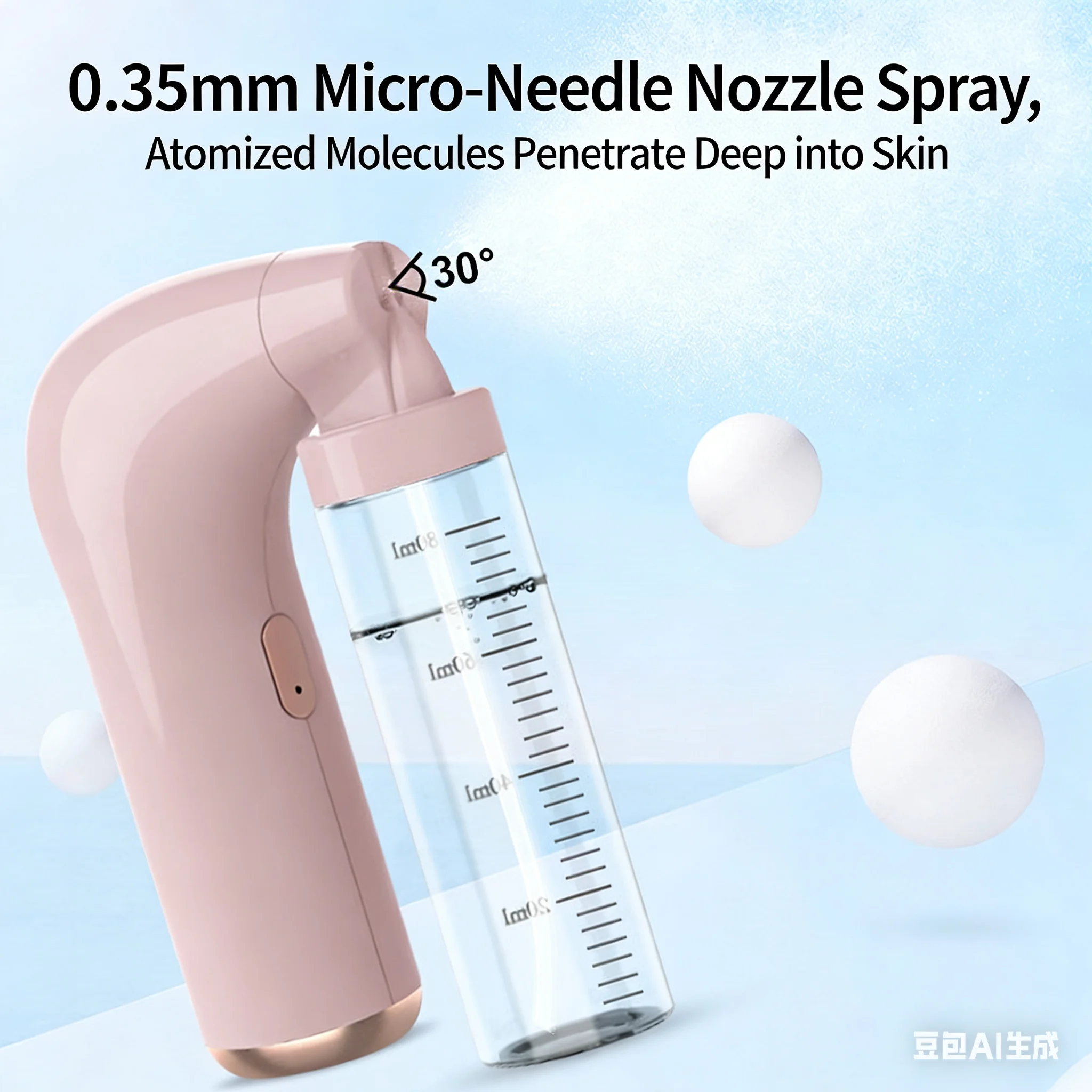 

Portable Humidifier Nano-Water Light Atomizing Oxygen Infuser Deeply Hydrates Skin Layers Facial Hydration Oil Control & Firming