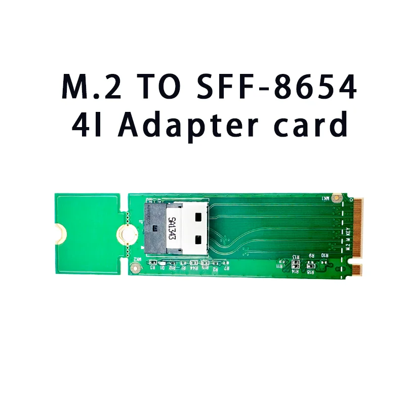 AvaCoreM.2 PCIe 4.0 To SlimSAS SFF-8654 X4 Adapter (2280) ---XIC 24SL With SFF-8654 4i To U.2 NVMe Cable