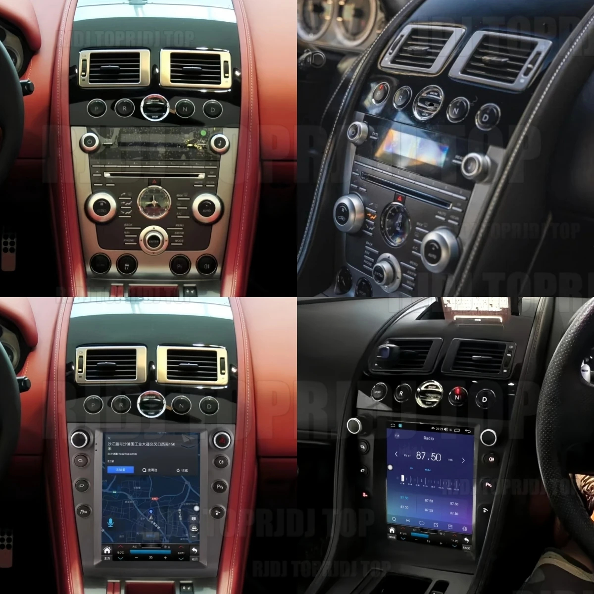 Android 14 For Aston Martin 2005-2015 Wireless Carplay Car Radio Stereo Receiver Auto Multimedia Player GPS Navigation Audio DSP